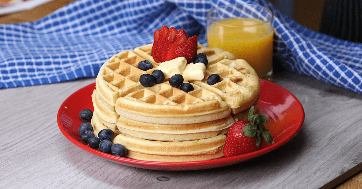 Who doesn't want a recipe for quick waffles on the weekend? These are perfect every time!