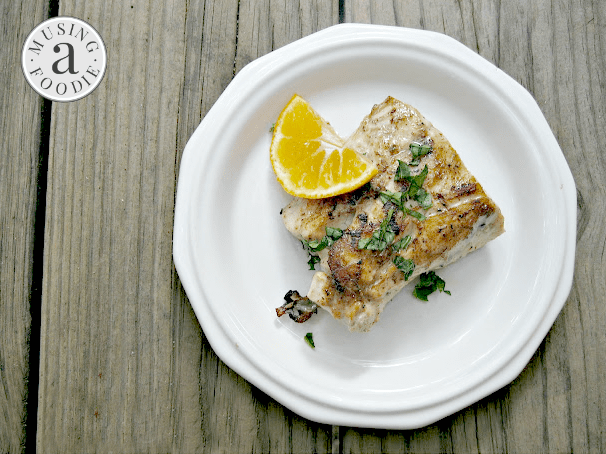 Pan seared striped bass, freshly caught from Smith Mountain Lake in Virginia!