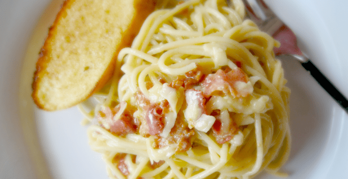 This easy spaghetti carbonara will become a fast favorite for dinner!