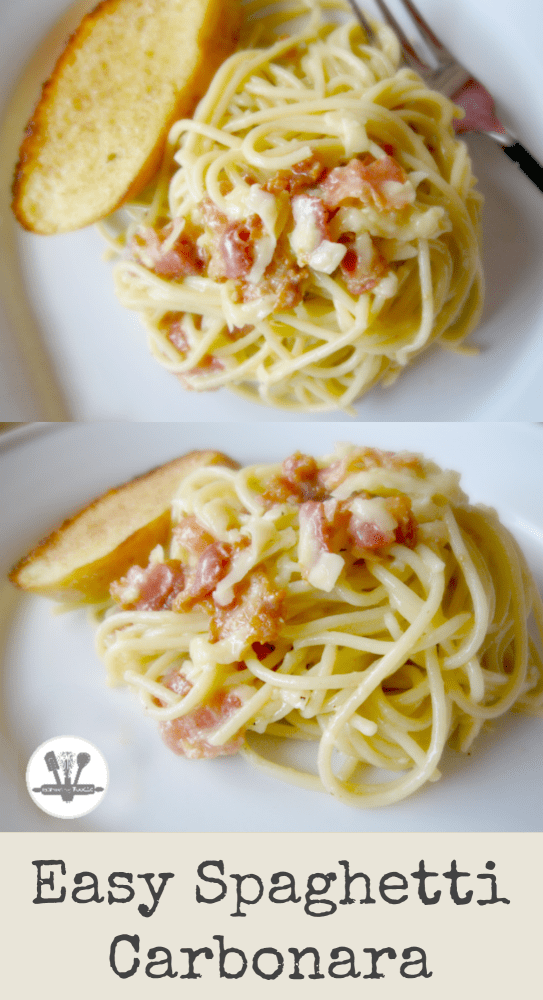 This easy spaghetti carbonara will become a fast favorite for dinner!