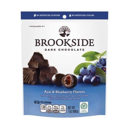 These Brookside dark chocolate with acai and blueberry pieces are delicious!