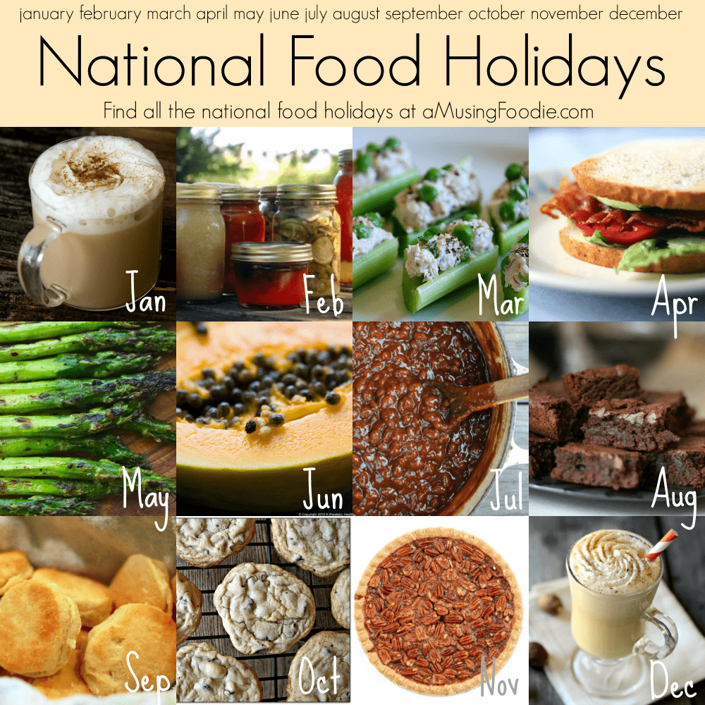 national food holidays, food holidays, american food holidays