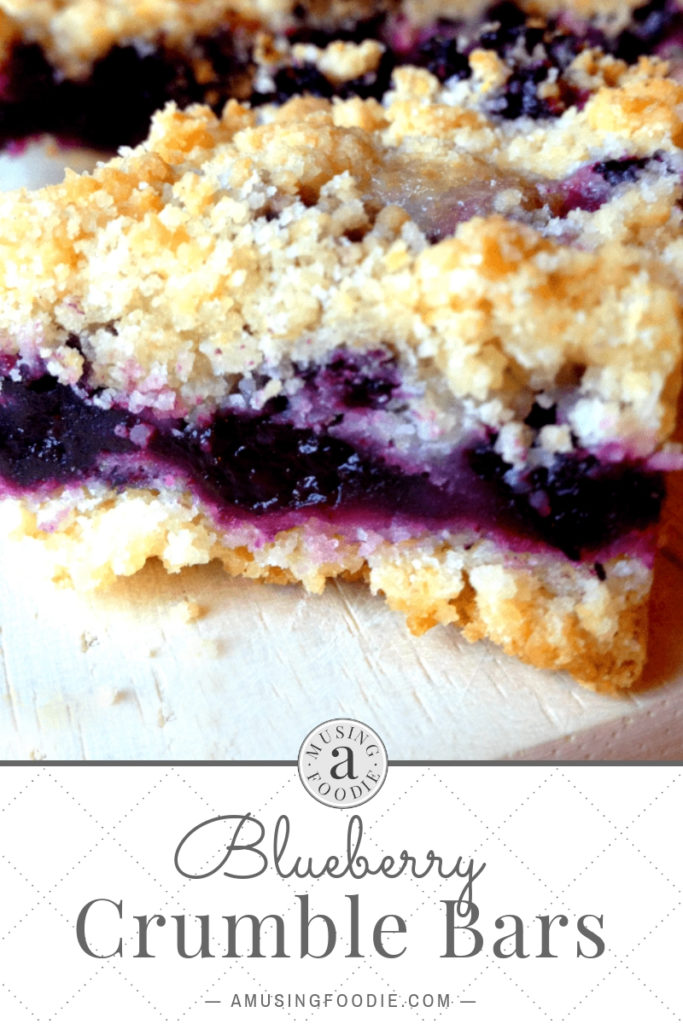 Save this simple recipe for blueberry crumble bars and make them for your next party!