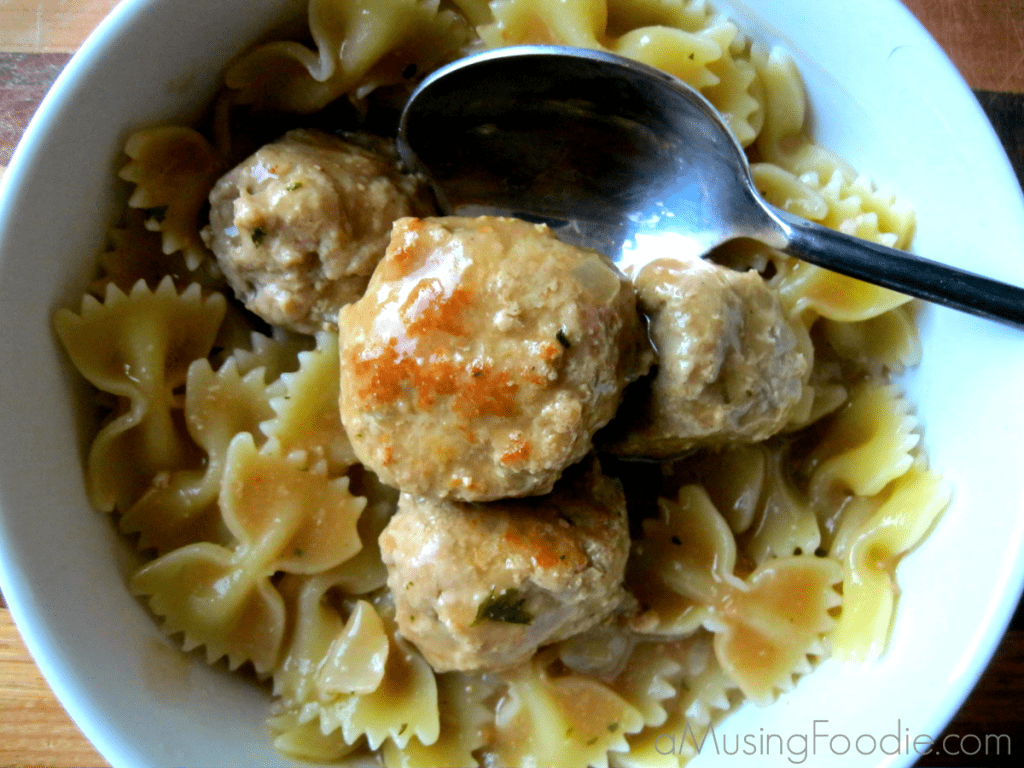 These Swedish meatballs, made with ground turkey and Greek yogurt, will become a fast favorite!
