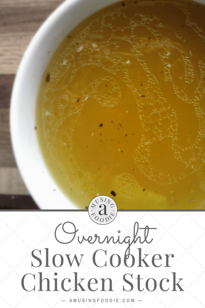 After making this overnight slow cooker chicken stock you'll never go back to store-bought!