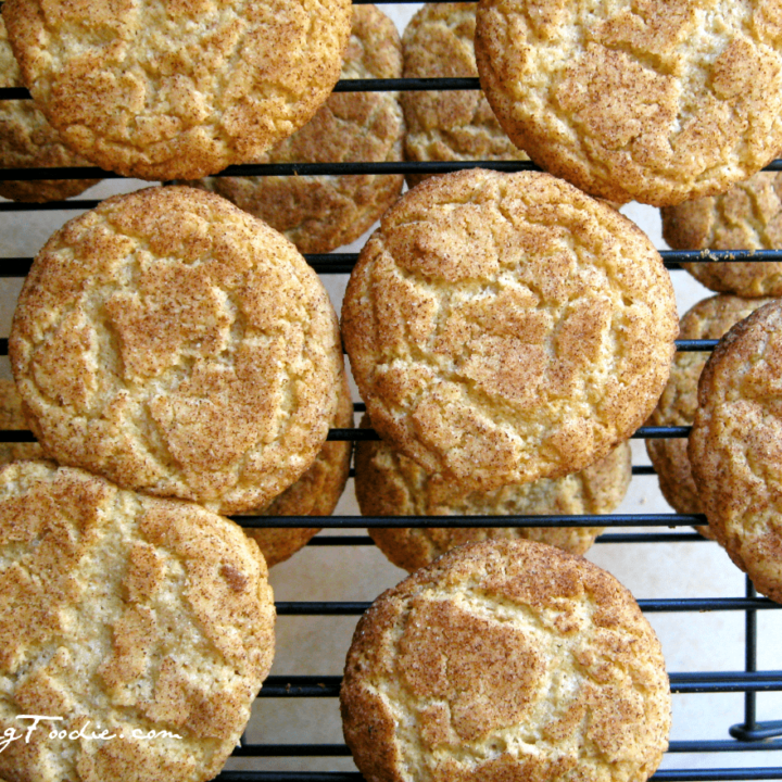 Snickerdoodles on a cooling rack