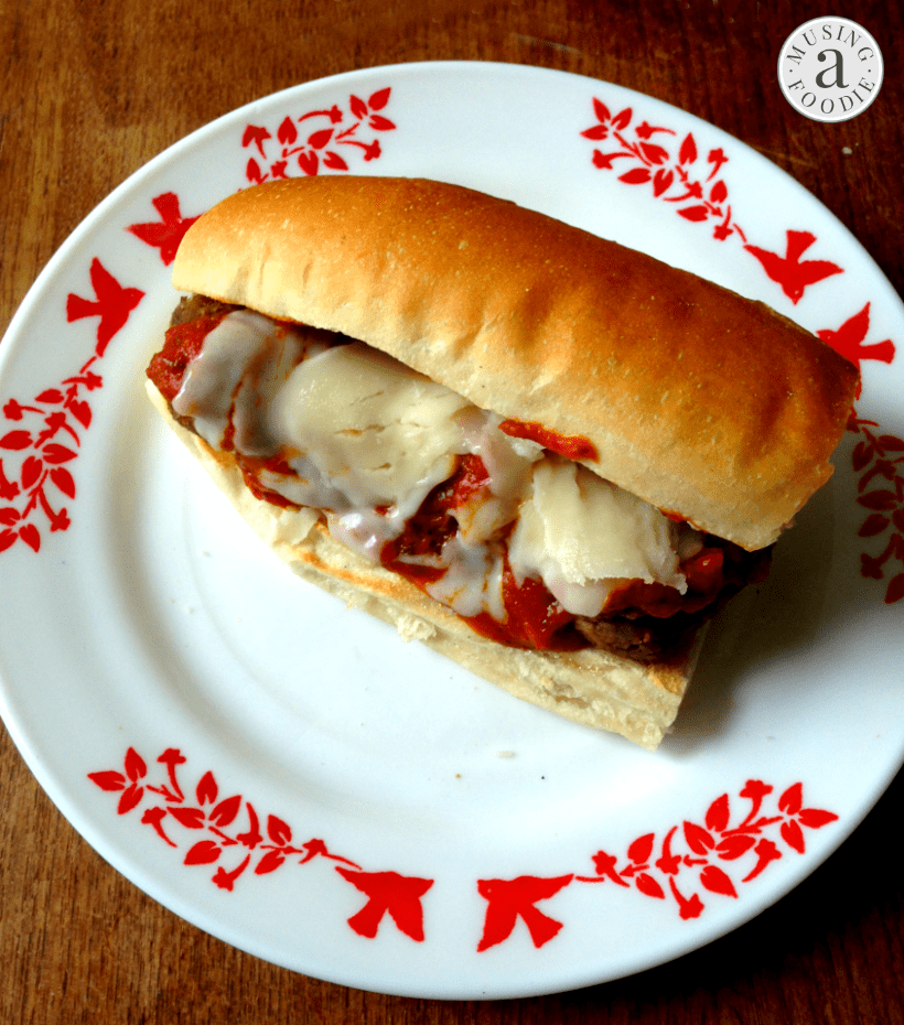 This vegetarian "meatball" sub is a nice meatless alternative to the classic!