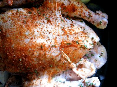 Whole Chicken in the Slow Cooker