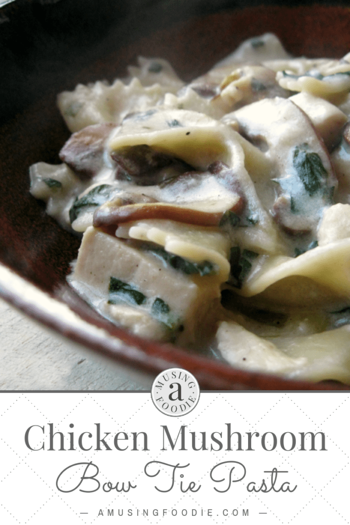 Chicken mushroom bow tie pasta is another one to add to the "quick and easy" weeknight dinner rotation.