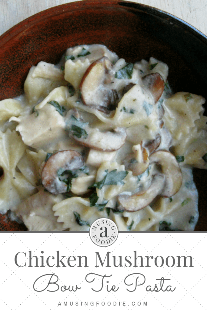 Chicken mushroom bow tie pasta is another one to add to the "quick and easy" weeknight dinner rotation.