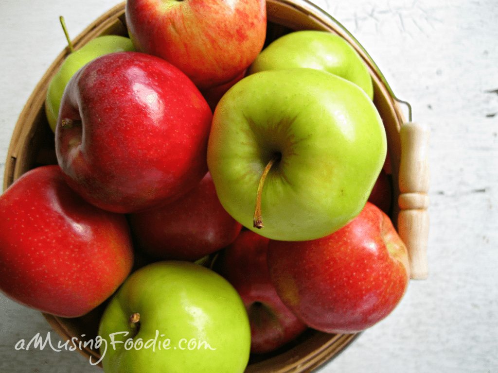 Locally grown apples for honey cardamom chunky apple pie recipe—it will leave your house smelling sinfully good!