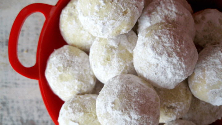 Almond Lime Snowball Cookies