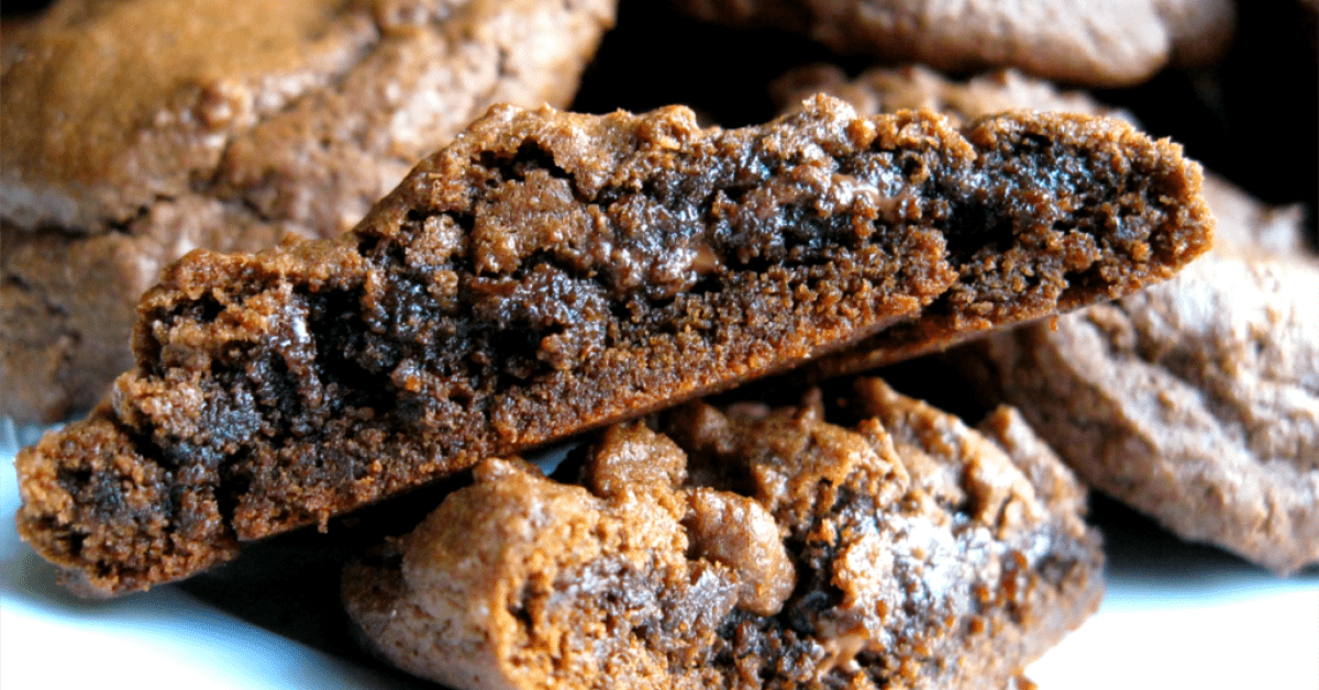 Gooey chocolate-filled cocoa cookies are all the richness of a brownie, with the oozy-ness of a molten lava cake.