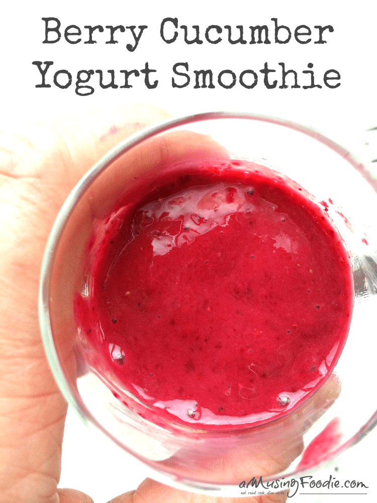 Berry Cucumber Yogurt Smoothie
