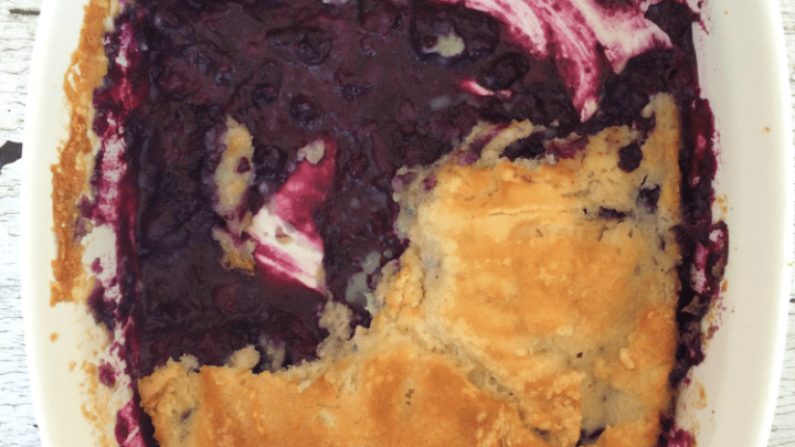 The best blueberry cobbler EVER, made with Maryland blueberries!