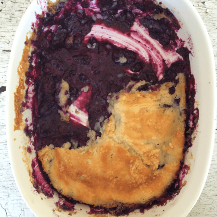 The best blueberry cobbler EVER, made with Maryland blueberries!