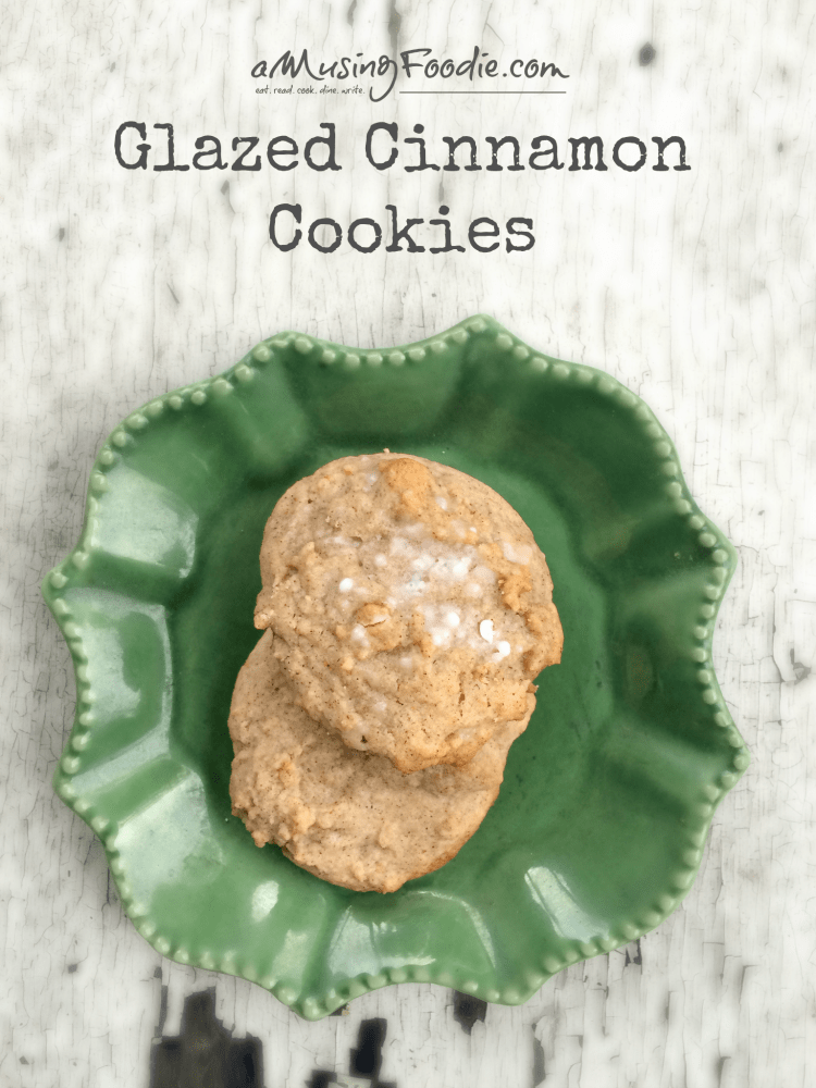 Glazed cinnamon cookies: soft and not *too* sweet. These delicious little bites of yum are perfect warmed with a cold glass of milk! 
