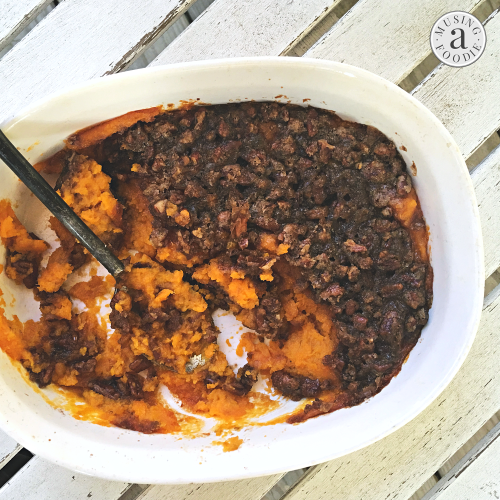 The very best sweet potato casserole EVER. And not a marshmallow in sight!