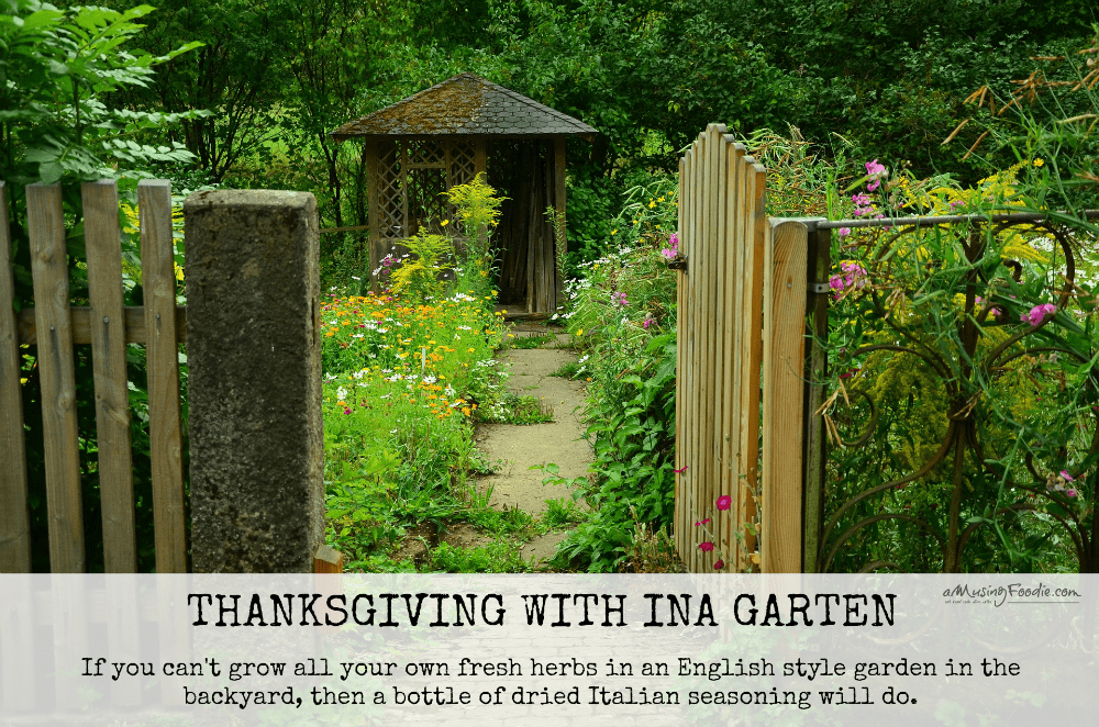 Thanksgiving with Ina Garten