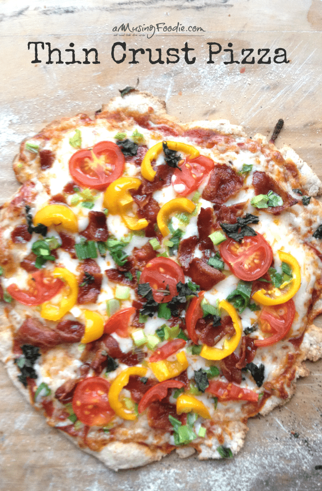 Thin Crust Pizza - it's so easy to make at home!