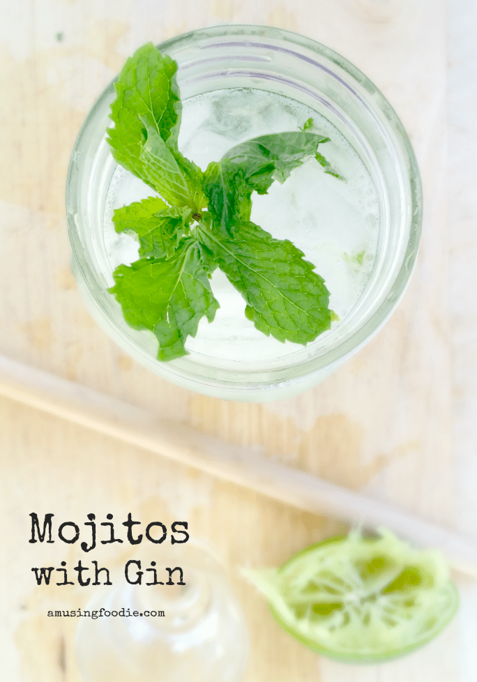 Mojitos with gin are the perfect twist on a classic cocktail!
