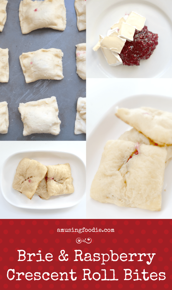 There's nothing better than having a fabulously simple and delicious appetizer in your back pocket. These savory and sweet brie and raspberry crescent roll bites are made with three ingredients, in under thirty minutes.