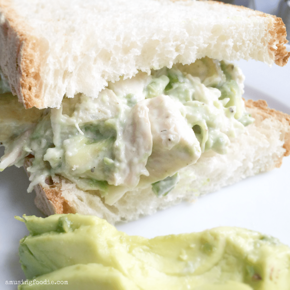 This simple recipe is chock full of flavor with generous chunks of ripe avocado, and savory cubed roast chicken. Avocado chicken salad is great eaten on its own, or atop toasted crusty bread to make a hearty, delectable sandwich!