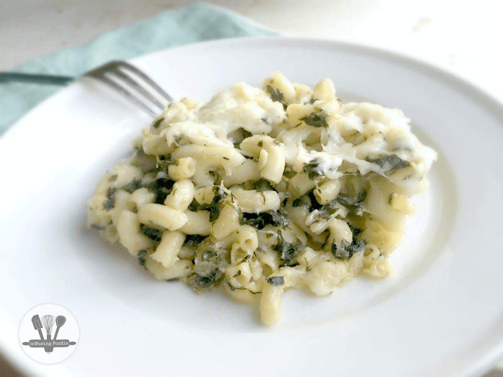 Spinach dip pasta has all the creamy, garlic-y, Parmesan goodness you love about a spinach dip appetizer!