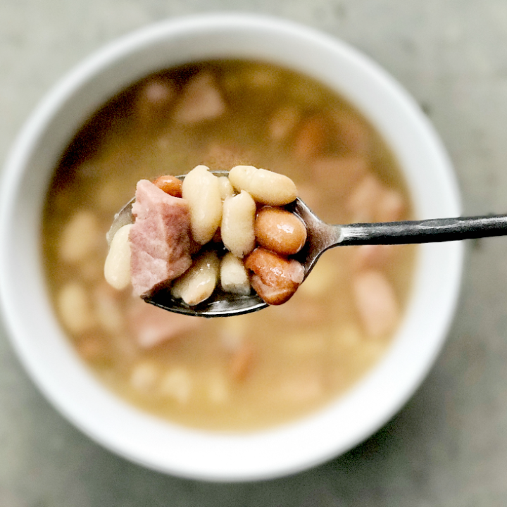 With only five ingredients and lots of deep savory flavor, this Instant Pot ham and bean soup will become a fast favorite!