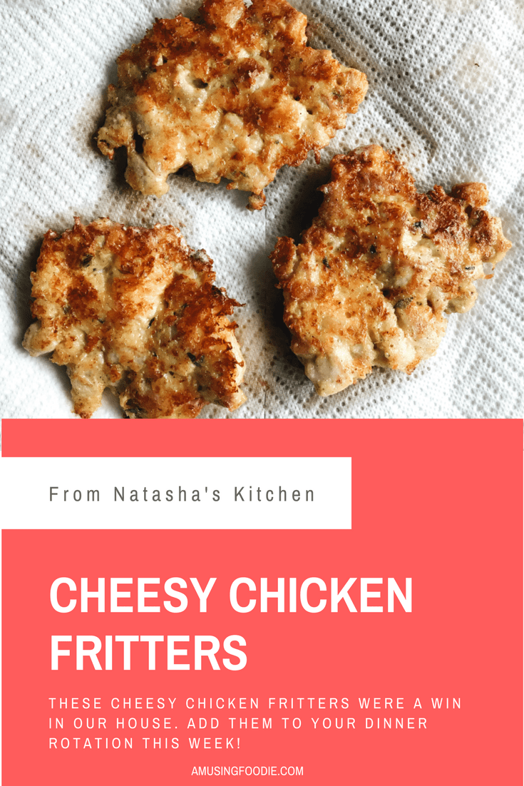 These cheesy chicken fritters from Natasha's Kitchen were a win in our house. Add it to your dinner rotation this week!
