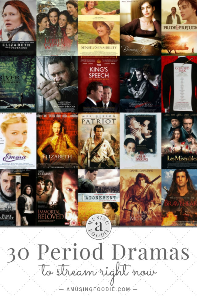 Curl up on the couch to stream and enjoy each one of these 30 period drama movies right now!