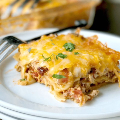 The deep layers of flavor in this chipotle chicken lasagna are a surprising treat, given how simple it is to make. It's the perfect recipe to add to your dinner rotation and you can even make it ahead!