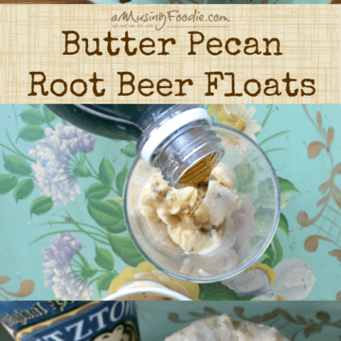 Butter Pecan Root Beer Floats