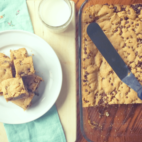 Chewy Chocolate Peanut Butter Cookie Bars