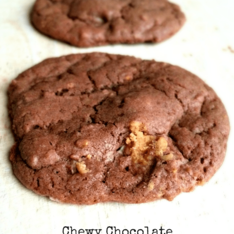 Chewy Chocolate Peanut Butter Cup Cookies