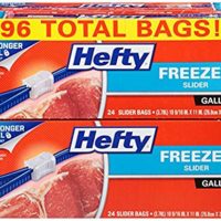 Hefty Slider Freezer Bags - Gallon Size, 96 Count