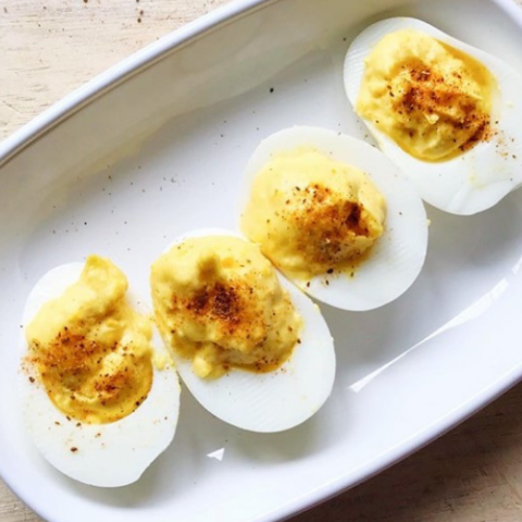 A sprinkle of Old Bay® turns this otherwise traditional and simple deviled eggs recipe into yummy spiced-up Maryland deviled eggs.